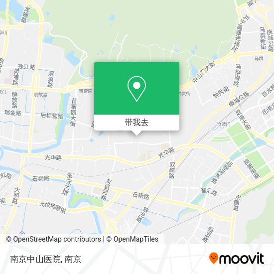 南京中山医院地图