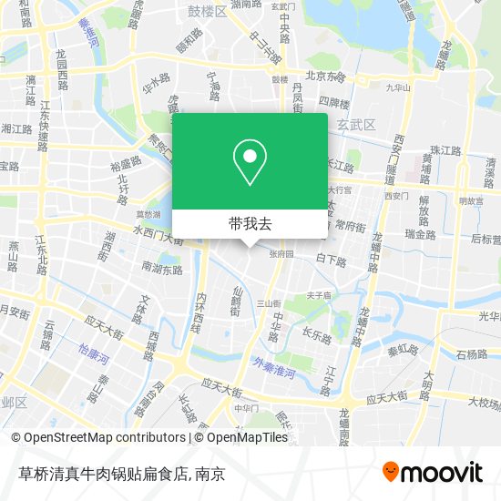 草桥清真牛肉锅贴扁食店地图