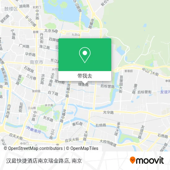 汉庭快捷酒店南京瑞金路店地图