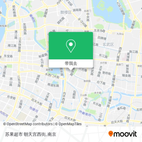 苏果超市 朝天宫西街地图