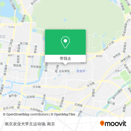 南京农业大学主运动场地图