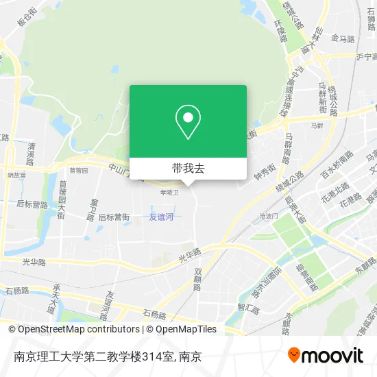 南京理工大学第二教学楼314室地图