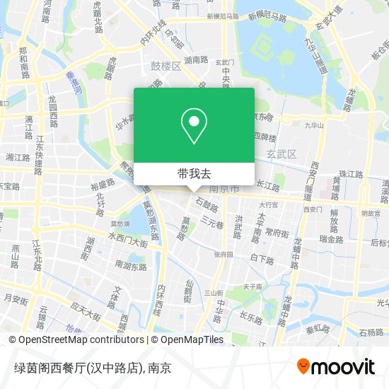 绿茵阁西餐厅(汉中路店)地图