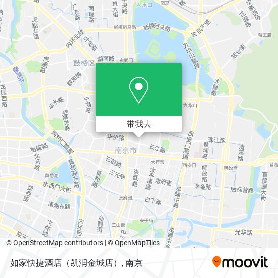 如家快捷酒店（凯润金城店）地图