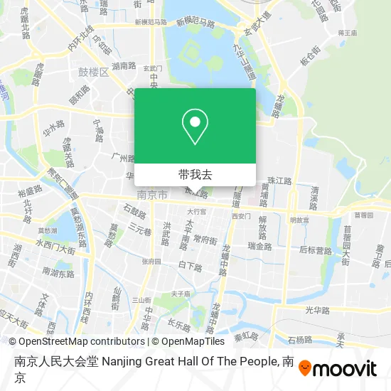 南京人民大会堂 Nanjing Great Hall Of The People地图