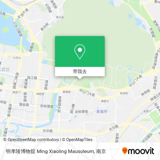 明孝陵博物舘 Ming Xiaoling Mausoleum地图
