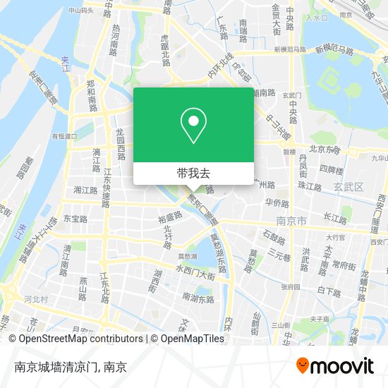 南京城墙清凉门地图