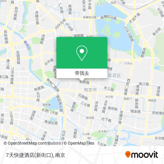 7天快捷酒店(新街口)地图