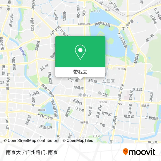 南京大学广州路门地图