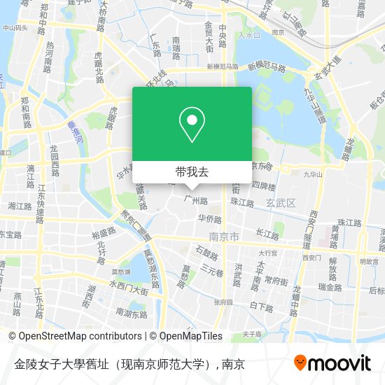 金陵女子大學舊址（现南京师范大学）地图