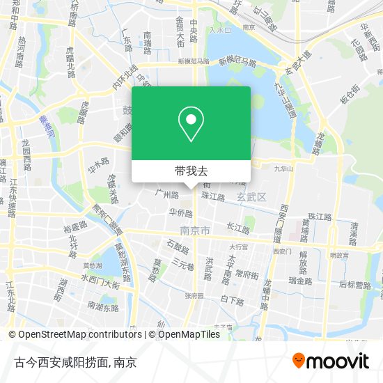 古今西安咸阳捞面地图