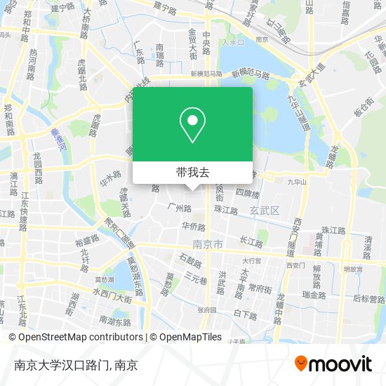 南京大学汉口路门地图