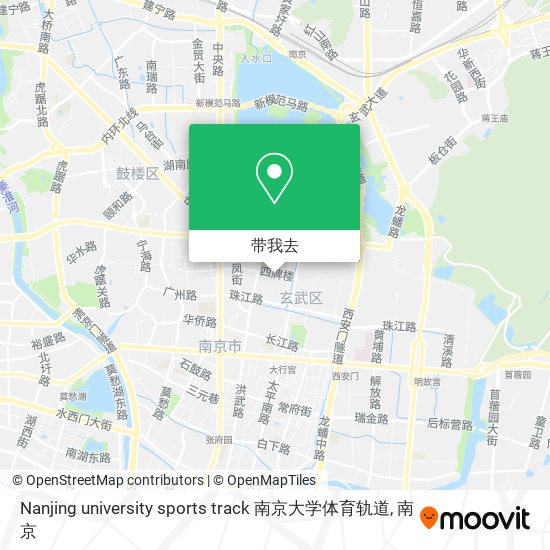 Nanjing university sports track 南京大学体育轨道地图