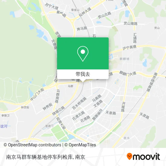 南京马群车辆基地停车列检库地图