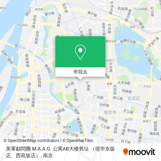 美軍顧問團 M.A.A.G. 公寓AB大楼舊址 （现华东饭店、西苑饭店）地图