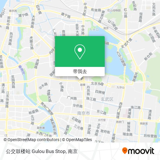 公交鼓楼站 Gulou Bus Stop地图