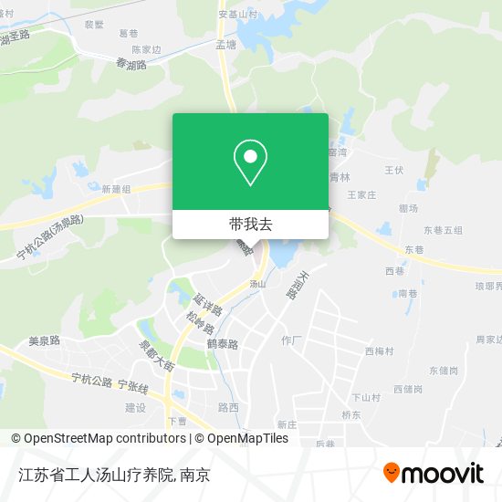 江苏省工人汤山疗养院地图