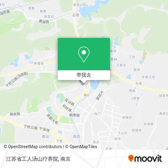 江苏省工人汤山疗养院地图