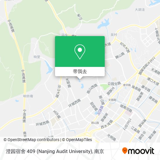 澄园宿舍 409 (Nanjing Audit University)地图
