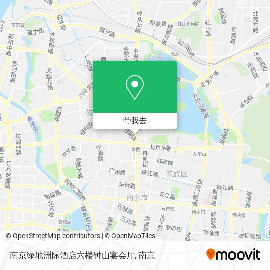 南京绿地洲际酒店六楼钟山宴会厅地图