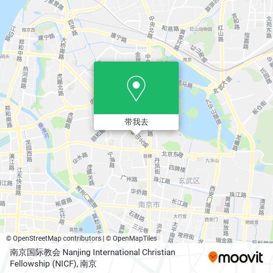 南京国际教会 Nanjing International Christian Fellowship (NICF)地图