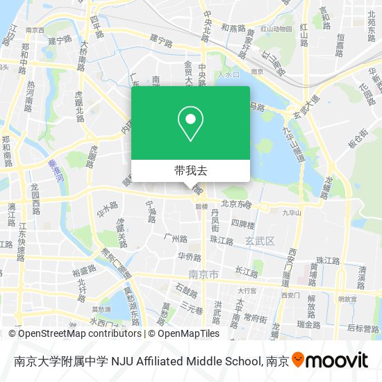 南京大学附属中学 NJU Affiliated Middle School地图