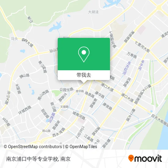南京浦口中等专业学校地图