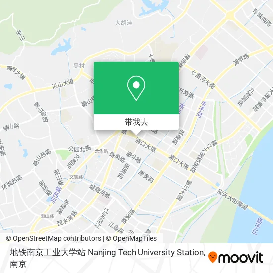 地铁南京工业大学站 Nanjing Tech University Station地图