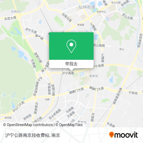 沪宁公路南京段收费站地图