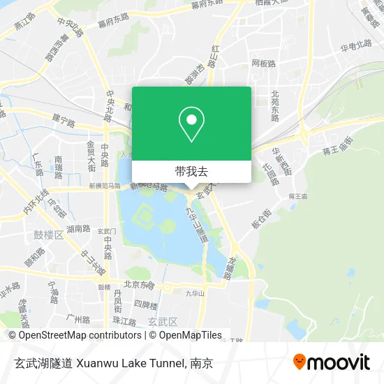 玄武湖隧道 Xuanwu Lake Tunnel地图