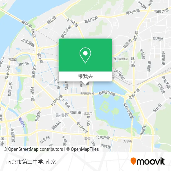 南京市第二中学地图