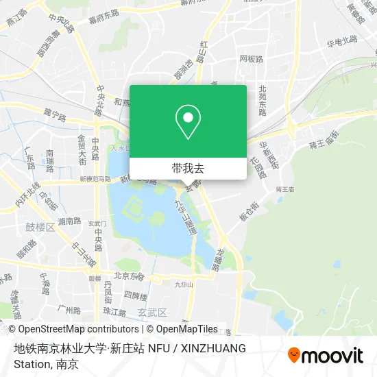 地铁南京林业大学·新庄站 NFU / XINZHUANG Station地图