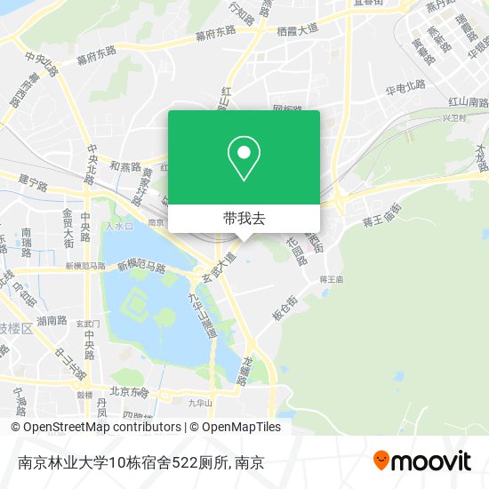 南京林业大学10栋宿舍522厕所地图
