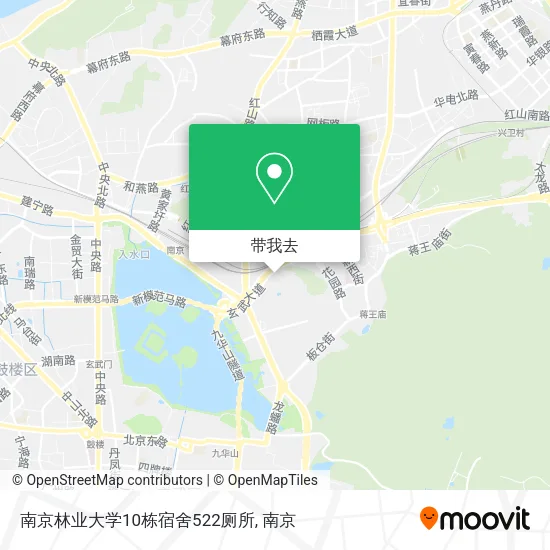 南京林业大学10栋宿舍522厕所地图