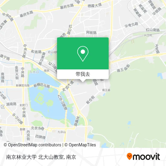 南京林业大学  北大山教室地图