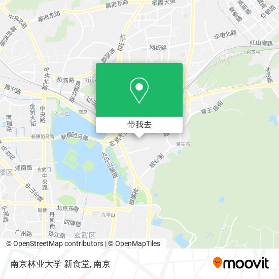 南京林业大学  新食堂地图