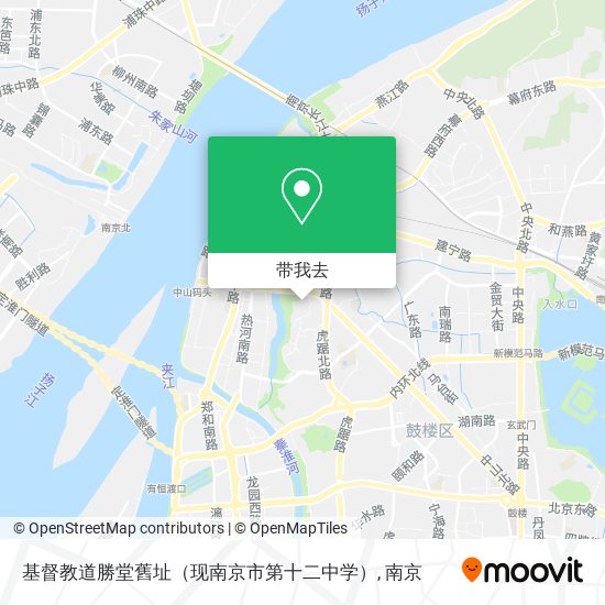 基督教道勝堂舊址（现南京市第十二中学）地图