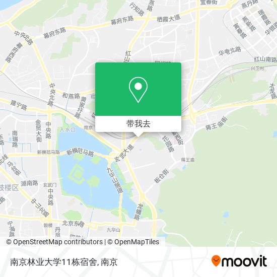 南京林业大学11栋宿舍地图