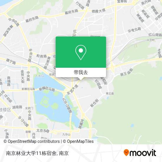南京林业大学11栋宿舍地图