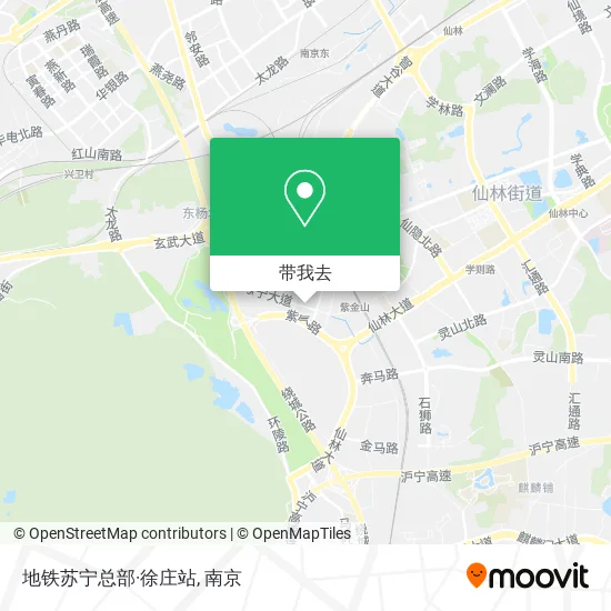 地铁苏宁总部·徐庄站地图