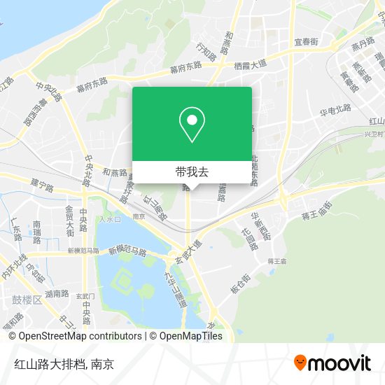 红山路大排档地图