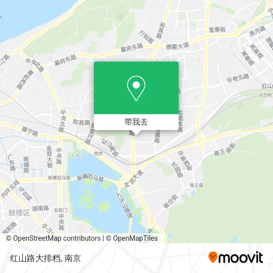 红山路大排档地图