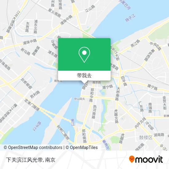 下关滨江风光带地图