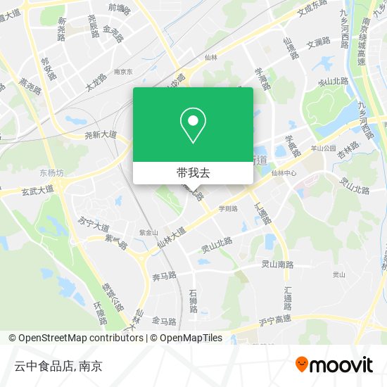 云中食品店地图