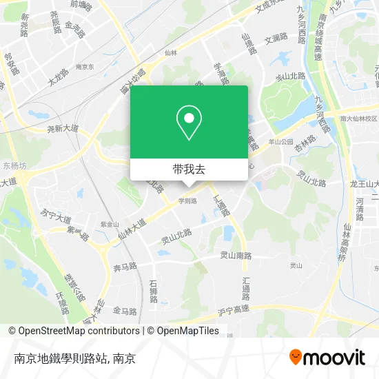 南京地鐵學則路站地图