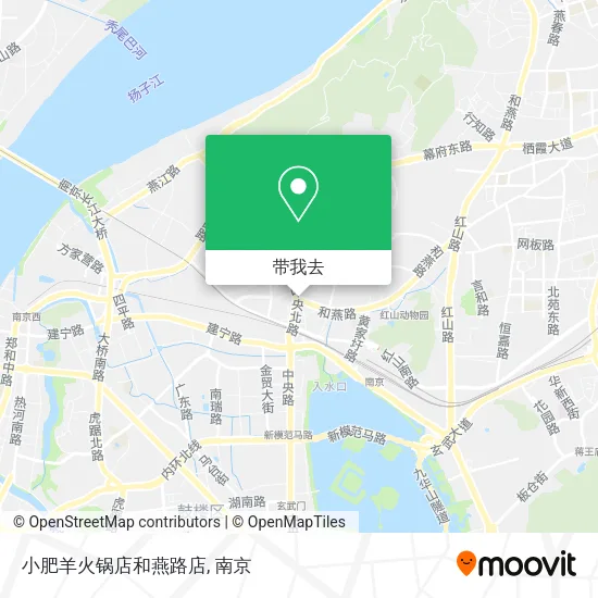 小肥羊火锅店和燕路店地图