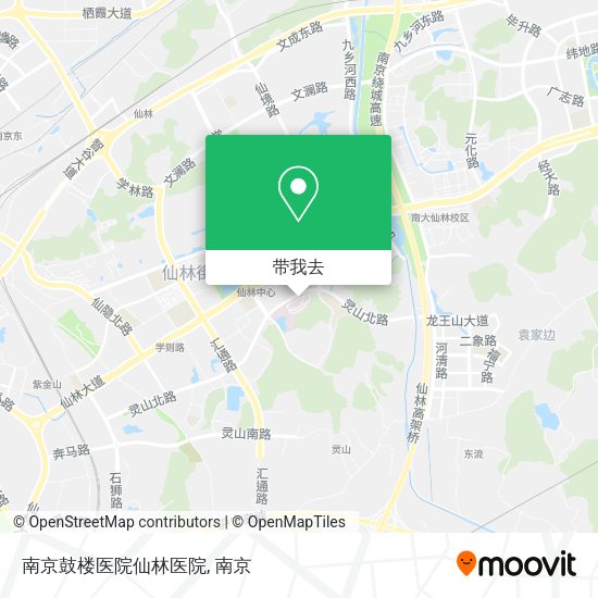 南京鼓楼医院仙林医院地图