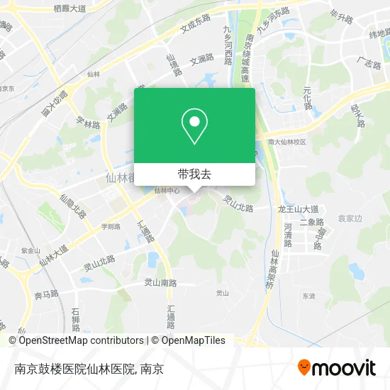 南京鼓楼医院仙林医院地图