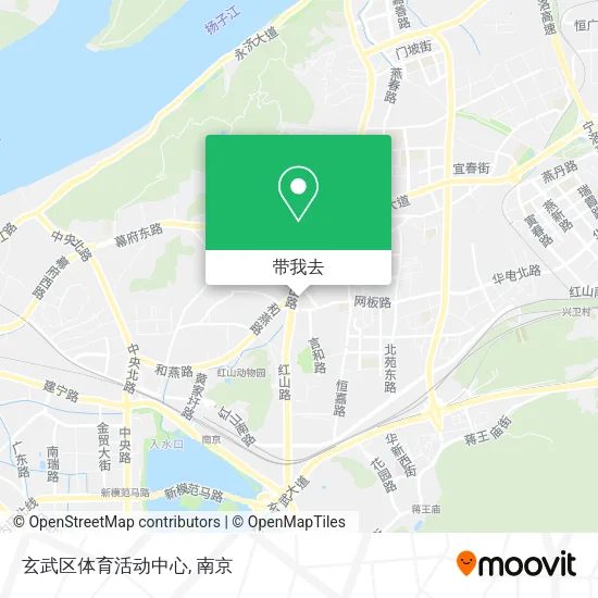 玄武区体育活动中心地图