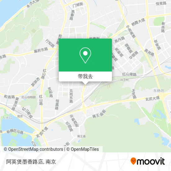 阿英煲墨香路店地图